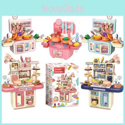 Mini Kids Kitchen Playset With Plastic Materials For Imaginative Cooking And Role Play Girls And Boys