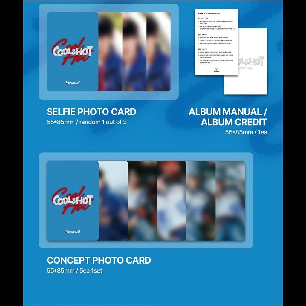 PARK WOO JIN (AB6IX) [Cool & Hot] 1st Single Album (Cool Ver. / Hot Ver.)