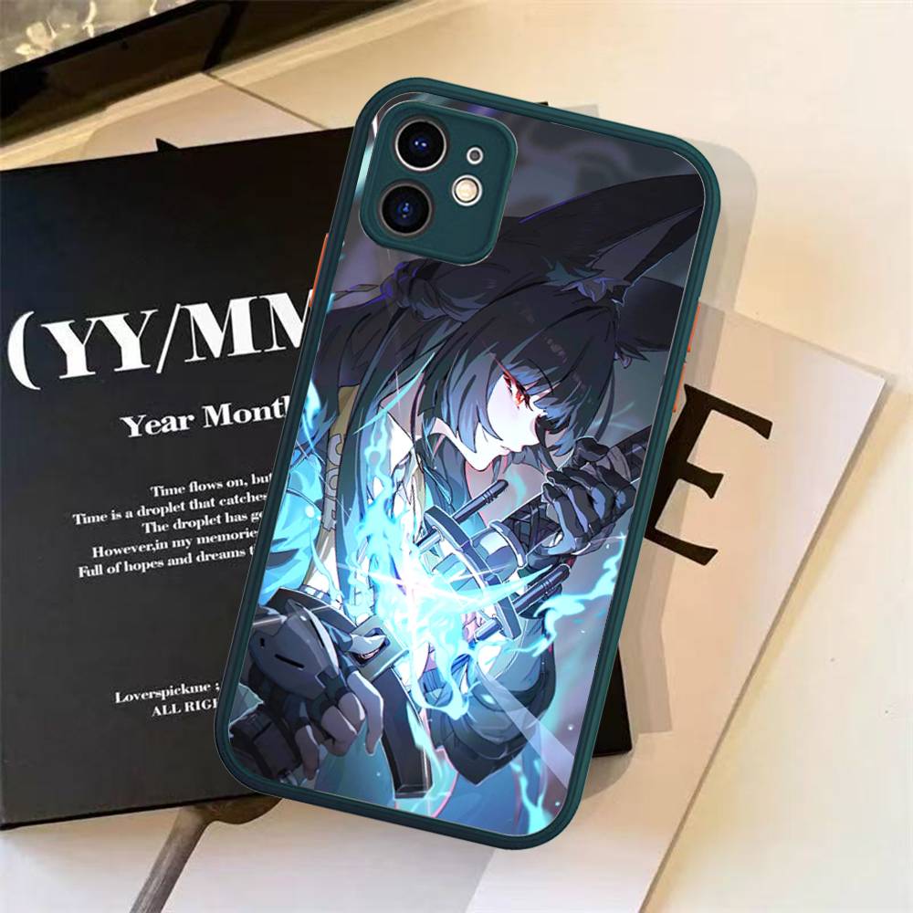 Hoshimi Miyabi ZZZ Phone Cases for iPhone 16 15 14 Plus 13 12 11 Pro Max Matte oft Bumper Phone Cover