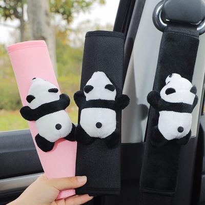 1Pc Panda Car Seat Belt Cover Shoulder Guard Adjustable Shoulder Protector Car Safety Belt Shoulder Pad Auto Interior Accessory