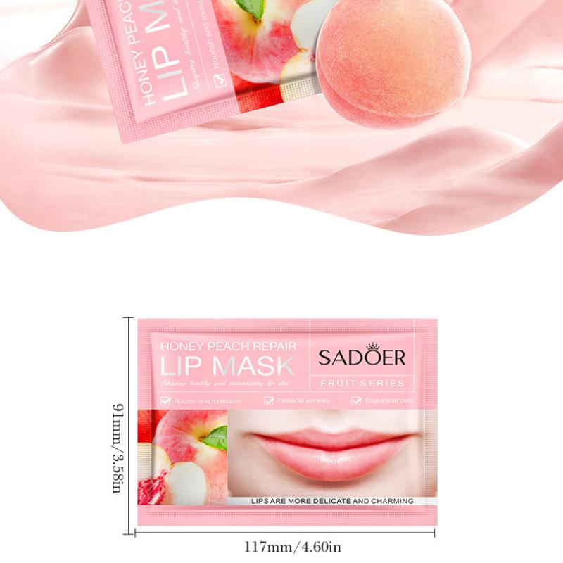 Maschera per labbra 8 g SADOER Maschera per labbra al collagene vegetale con effetto sfumato