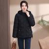 Down Padded Jacket Women's Mid-length Winter Fashion Plus Size Warm Padded Jacket Temperament Thick Padded Jacket
