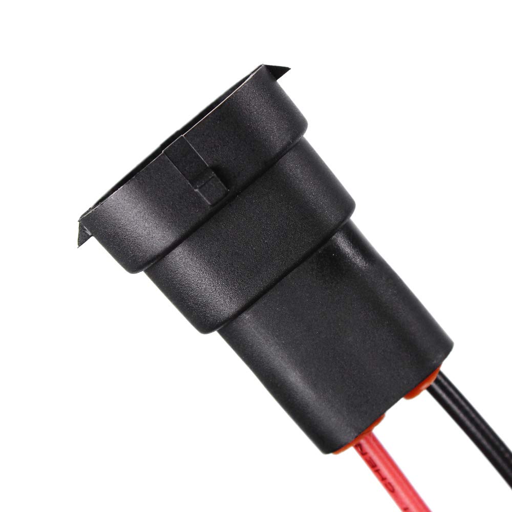 YUNPICAR H11 H8 880 881 Headlight Fog Light Coupler Cable Female Replacement / Processing / Expansion Waterproof Socket (H8/H9/H11 Coupler)