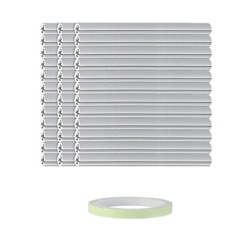 36Pcs Cycling Reflectors and Reflective Warning Strips Stickers, Bike Wheel Spoke Reflectors for Road Mountain Bike