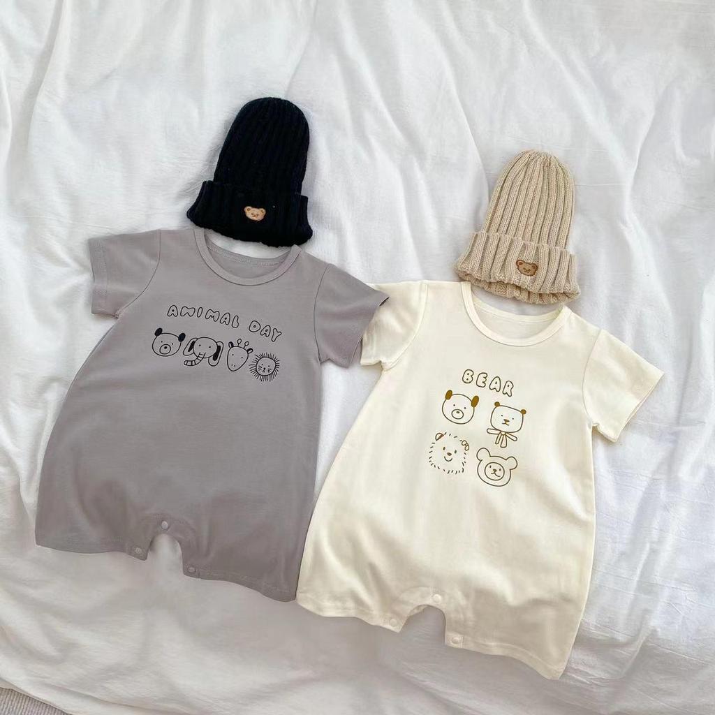 Infant Summer Romper Set - Lightweight, Short Sleeve Pajamas for Baby Boys and Girls