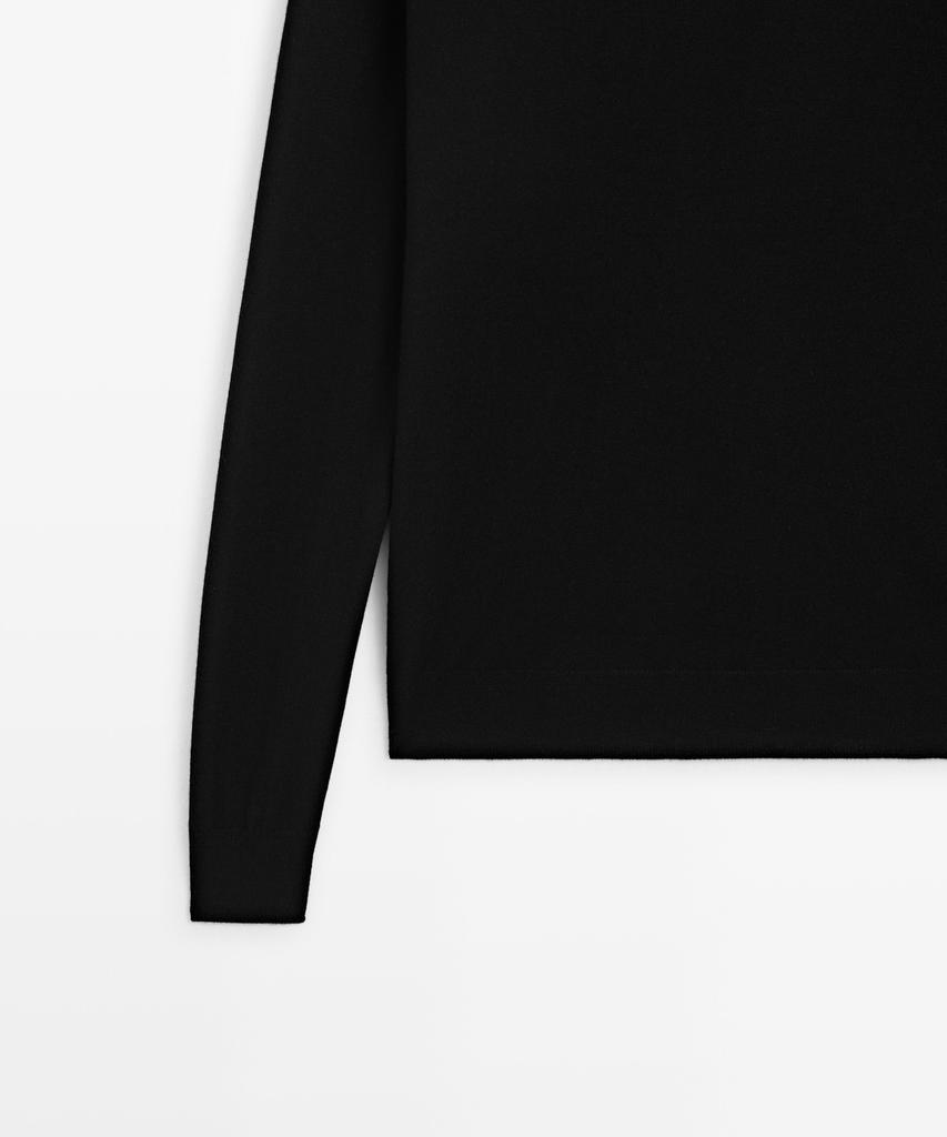 Masimodutti Wool Blend Fine Knit Sweater