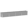Plant Pot Light Grey 320 X 40 X 45 Cm Steel