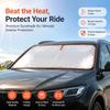 New Windshield Sunshade Easy Install And Storage Sun Visor Foldable Car Sunshade, High-Efficiency Thermal Insulation Material