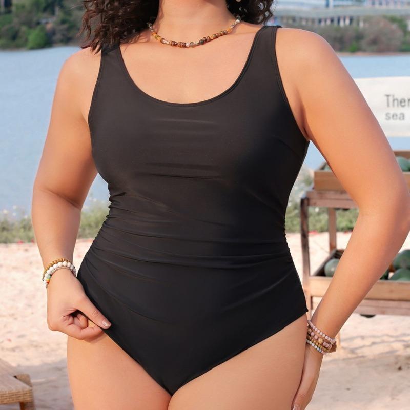 Large Size European and American Sexy One-piece Swimsuit