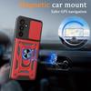 Coque Antichoc - BOOLING - pour Samsung Galaxy S26 Plus - avec Anneau et Protection Caméra - Rouge