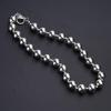 Chic Women Necklace Silver Alloy Beaded Decoration Collarbone Chains Jewelry