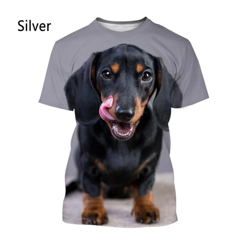 ETST 26 Nieuw Mode Dashond 3D Geprint T-shirt Heren en Dames Casual Korte Mouwen T-shirt grafische t-shirts herenkleding XL
