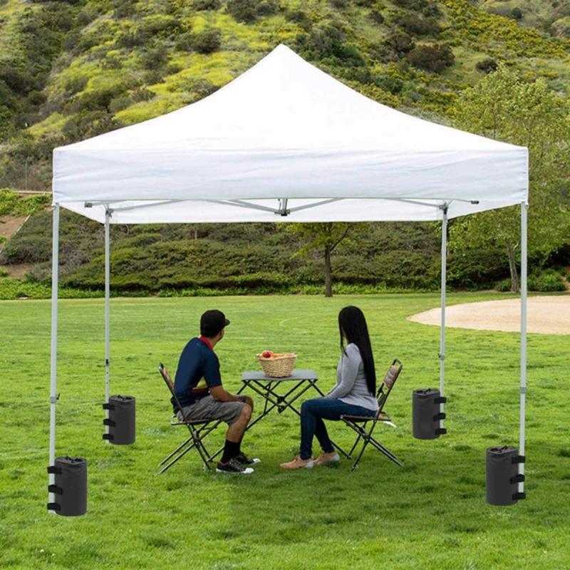 4Pcs 20L Tent Weight Water Bag Canopy Legs Weights Sandbags Heavy Duty Tent Water Weights for Outdoor Camping Equipment
