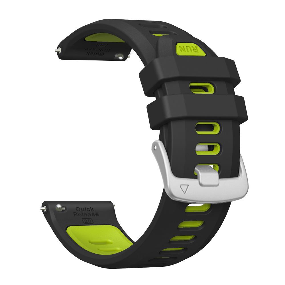 20 mm silikonklockarmband för Garmin Forerunner 170 70 570(42 mm) 645 245 165 158 55 Vivoactive 5, Mjukt Ersättningsarmband