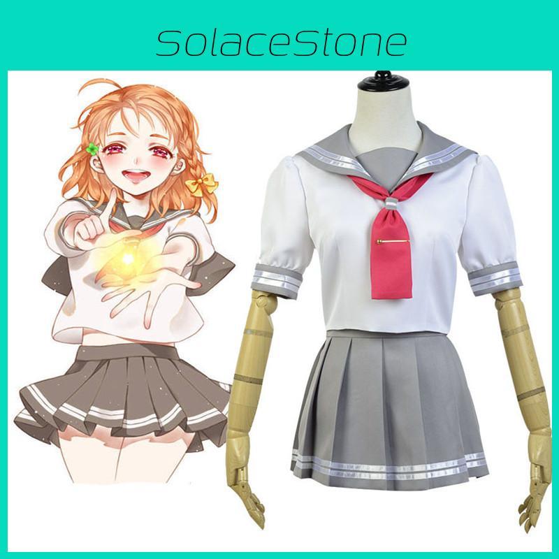 Love Live Sunshine Aqours Takami Chika Uniform Sailor Suit Cosplay Costume Skirt For Anime Fans