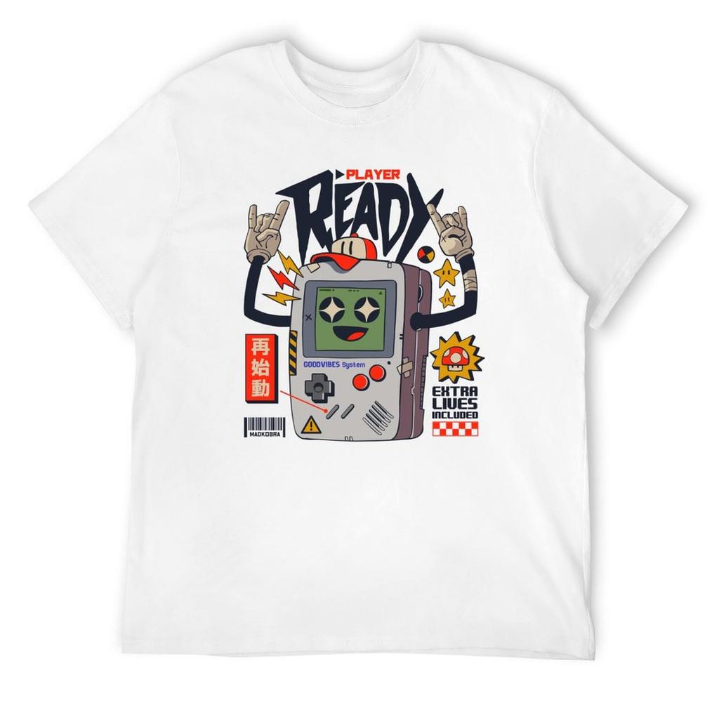 Player Ready! T-Shirt Anime Tshirt Street Wear Vintage Anime Shirt Mens Workout Shirts
