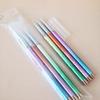 Professional Private Label 3 Pcs Rainbow Color Nail Art Painting Brush Thin Liner Brush