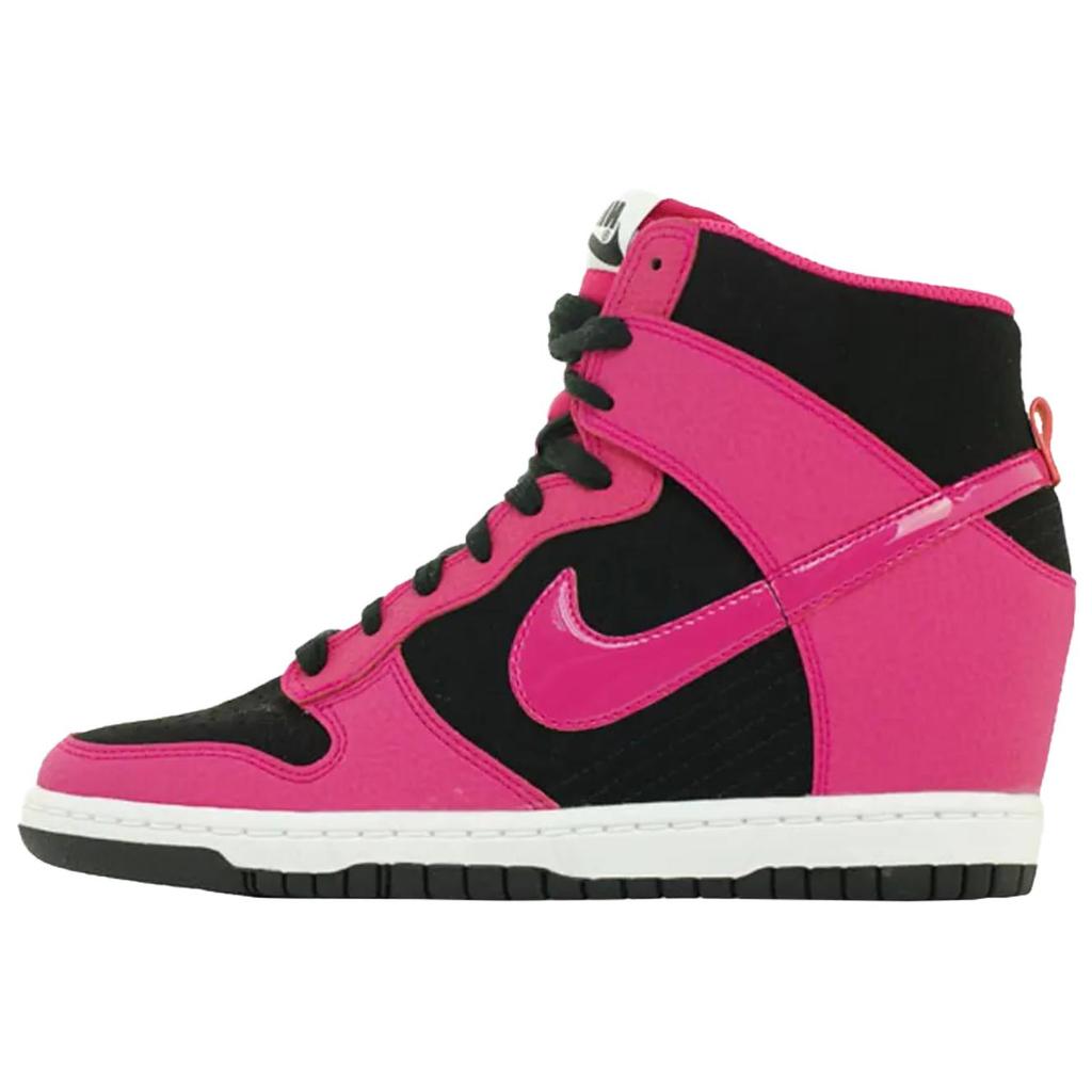 Nike Dunk Sky Hi Essential Women Sneakers Pink Black Fireberry-White 644877-010