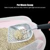 Aluminum Alloy Pet Cat Litter Scoop Sifter Shovel Hollow Dog Puppy Waste Holder(Black)
