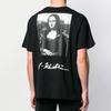 Off-White Mona Lisa Print Short Sleeve T-Shirt Men Tops Black OMAA038S191850051020