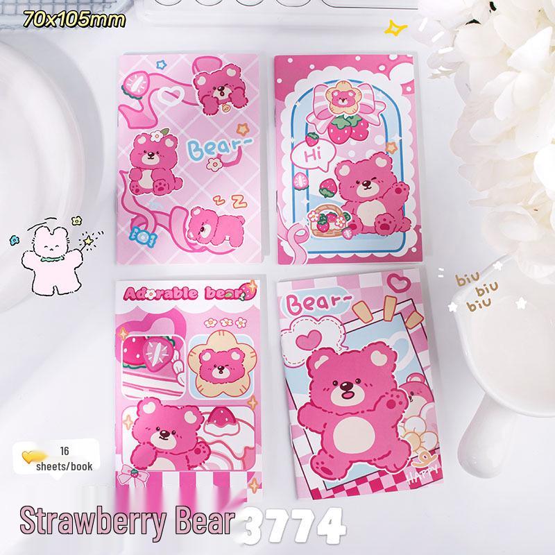 Cartoon Mini Notebook - Portable and Cute Student Reward Workbook