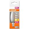 OSRAM Ampoule LED Flamme Verre Dépoli Variable 6,5W=60 E14 Chaud