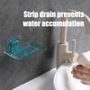 1PC Transparent Drain Soap Holder No Punch Paste Wall Mounted Shower Toilet Suitable For Plastic  Box Cute Soap Dish Superbox