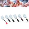 Nail Drill Bits Set Tungsten Steel Gel Polish Removal Dust Brush Nail Polishing Grinding Head Kit