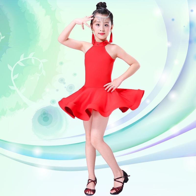 Girls Kids Latin Dance Dress Sequin Tassel Performance Costume – Salsa Rumba Tango Ballroom Competition Outfit