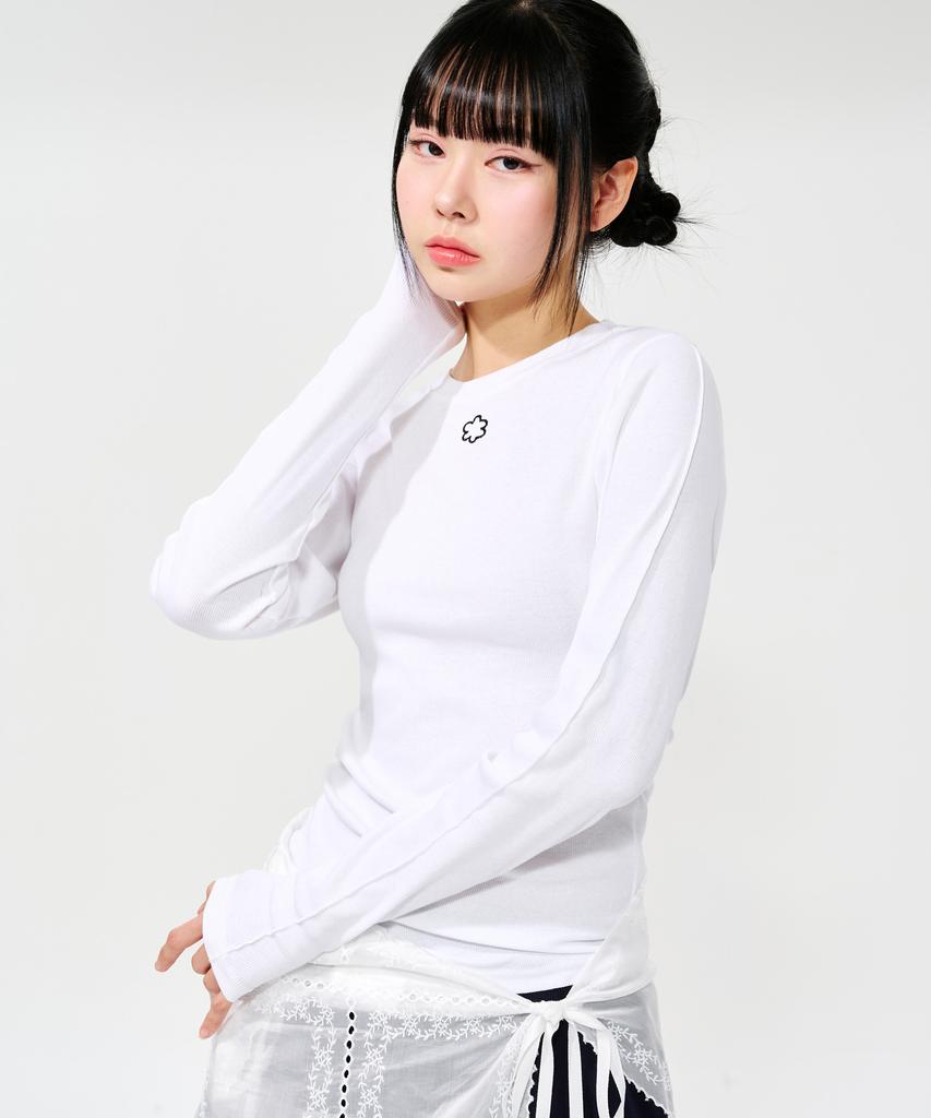 PEACE MAKER Daisy Slim Ls (White)