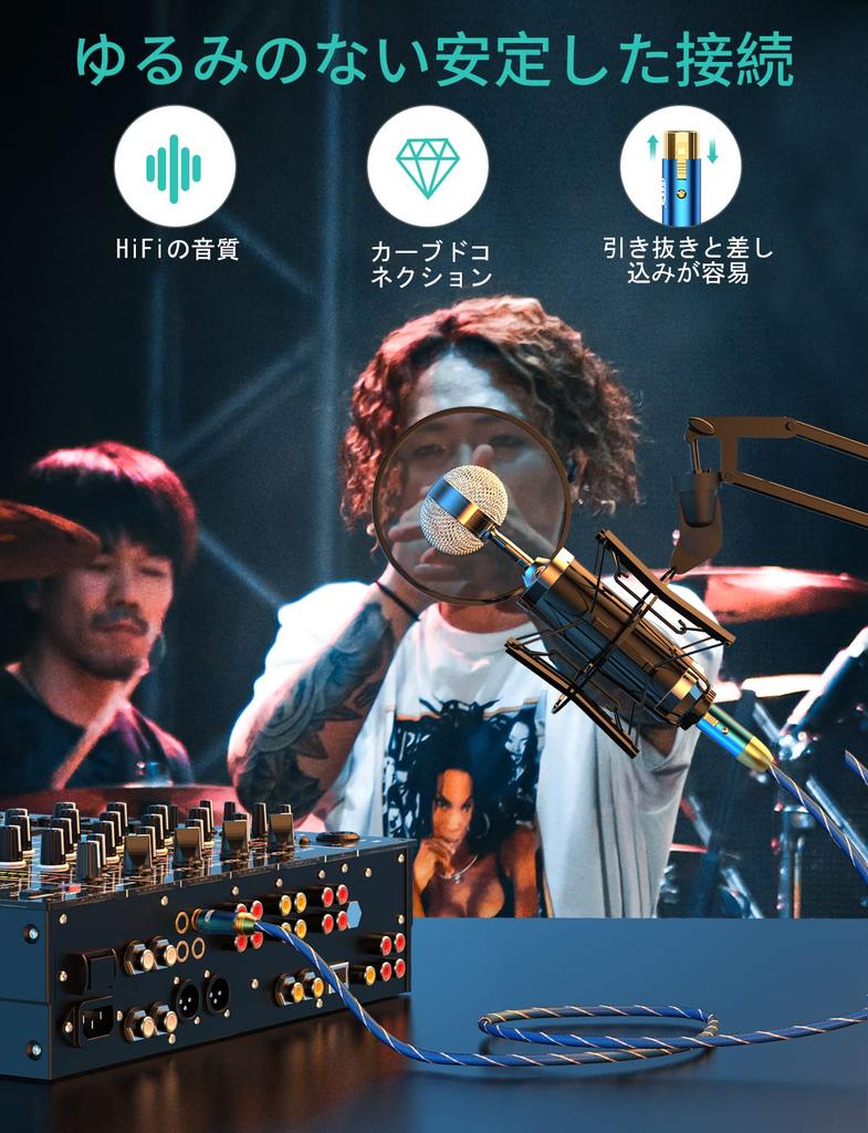 EMK 3.5mm TRS-XLR Stereo (Männlich) auf XLR (Weiblich) Konverterkabel für Camcorder, DSLR-Kameras, Computer-Aufnahmegeräte und mehr - Blau (1M)