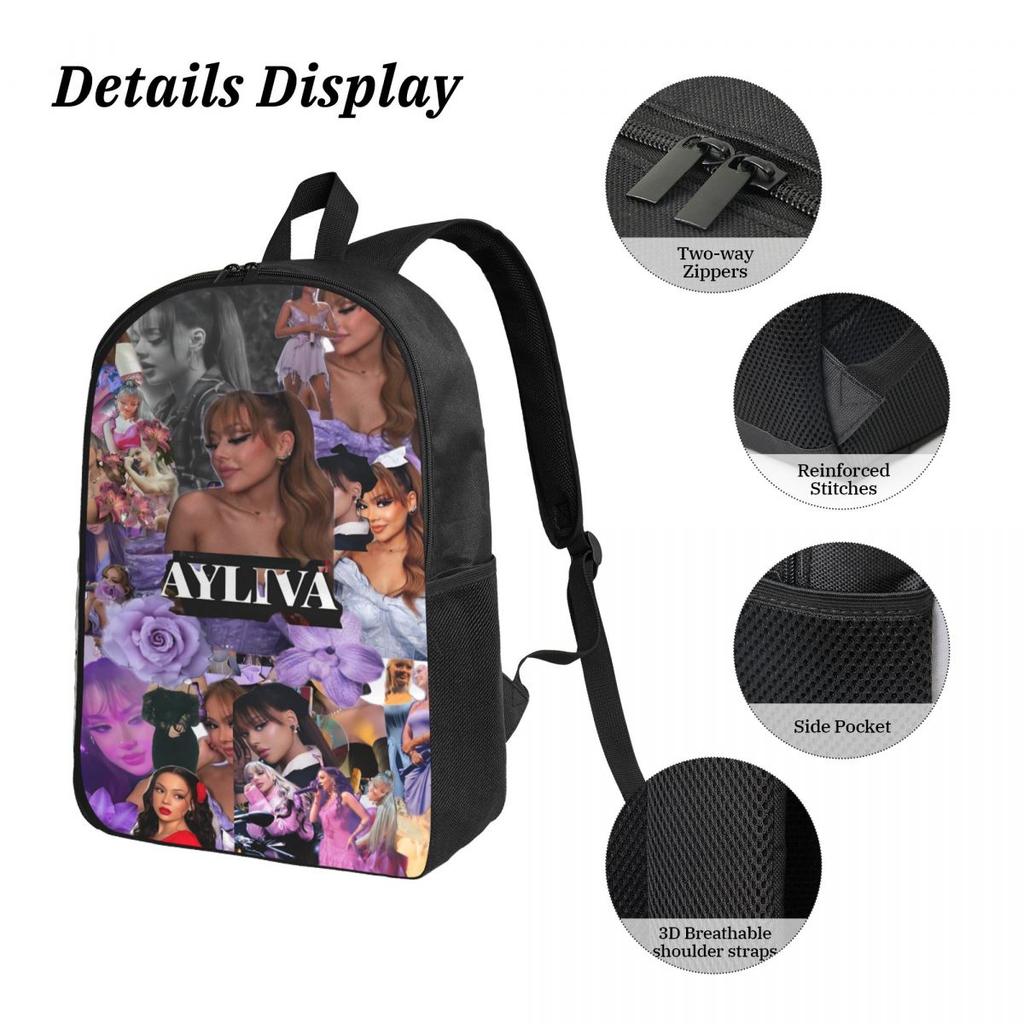 Set di 3pz Zaino Ayliva Singer Tour 2025 per Ragazzo Ragazza Astucci Set Zaini con Portapranzo Per Studenti Scolastici Zaino da Giorno