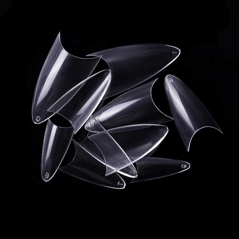 Sharp Tip Transparent False Nails - Pointed Beauty Salon Nail Tips