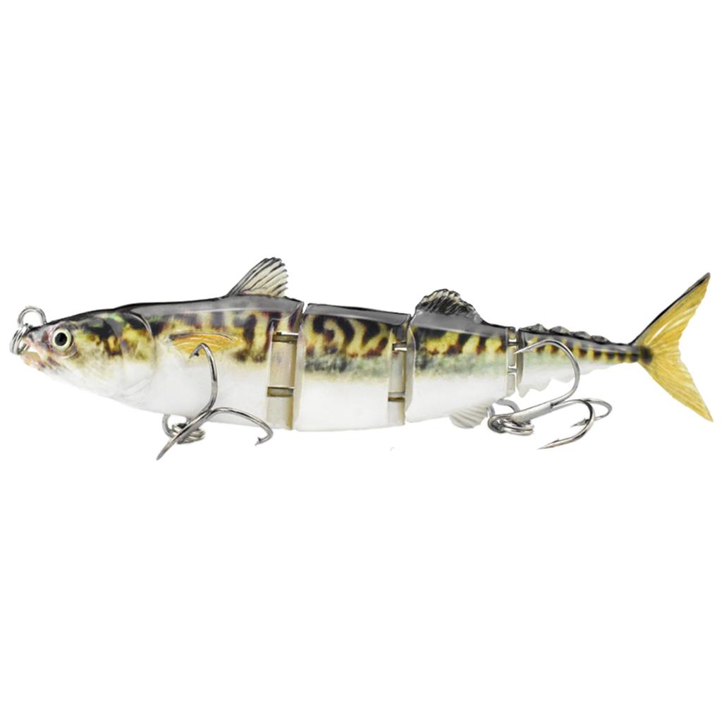 4-teilige Thunfisch-Köder Mehrgelenkige Swimbaits mit Haken Harte Gelenk-Bass-Angelköder Köder Simulierte Schwimmköder