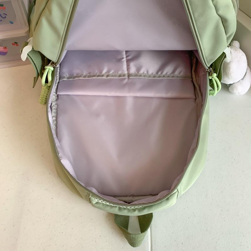 Schoolbag Japanese ins Backpack College Wind Large Capacity Multi-compartment Lightweight Middle School Student School Bag College Student Travel
