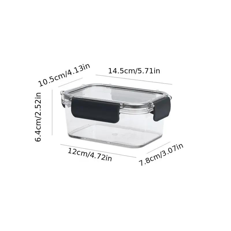 

1 шт., ящик для хранения пищевых продуктов с крышкой, уплотнительная коробка для морозильной камеры, банка для пищевых продуктов с орехами и фруктами для кухонных принадлежностей для хранения 15.2oz-1pc