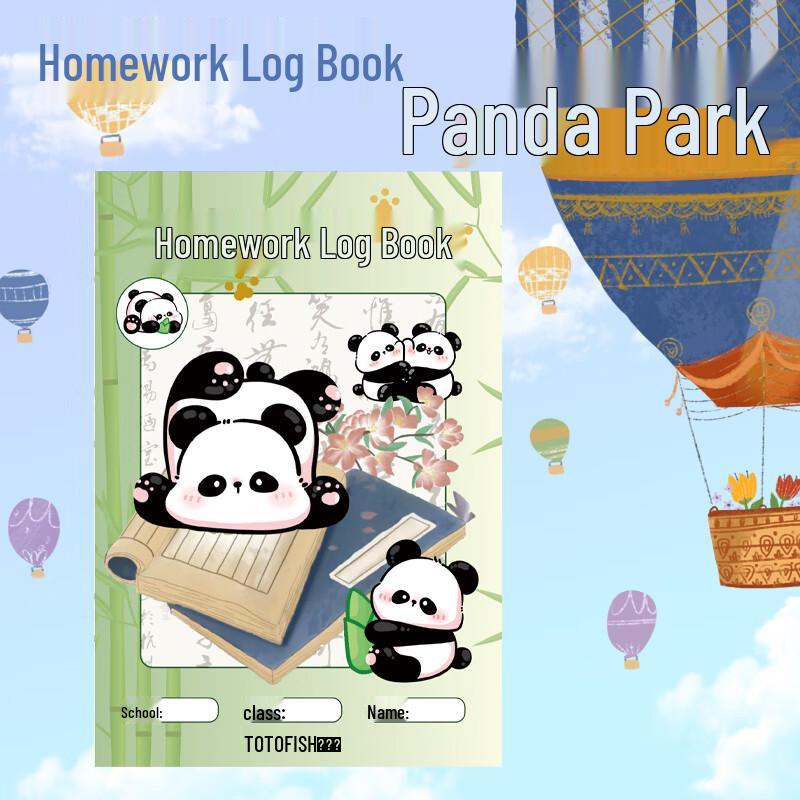 TuTuYu A5 Panda Homework Record Book