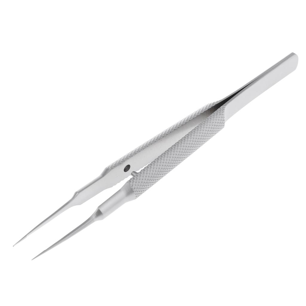 11cm Fine Tip Tweezers for Splinter Removal, Cellphone Repair, Ophthalmic Eye Instrument Stainless
