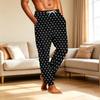Men's Casual Sleep Pants with Pockets for Home Relaxation