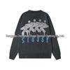 European-American Autumn 2026 Retro Waffle Knit Logo T-Shirt