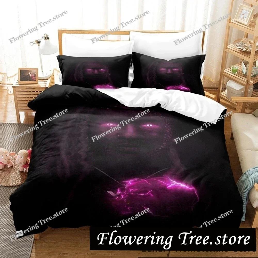 3D Print Young Thug Rapper Bedding Set Boys Girls Twin Queen King Size Duvet Cover Pillowcase Bed boys Adult Home Textileextile