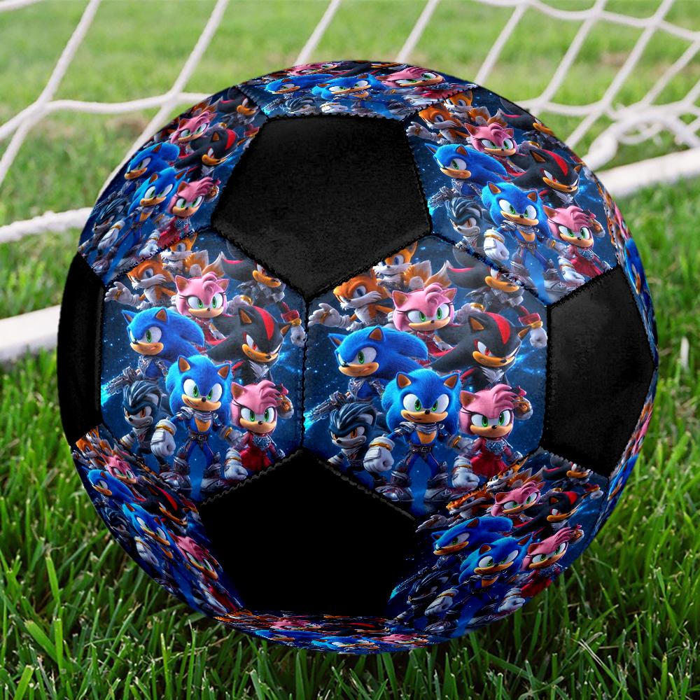 Sonic Theme Size 5 Soccer Ball, Suitable for Both Indoor and Outdoor Matches, a Gift Suitable for Everyone.