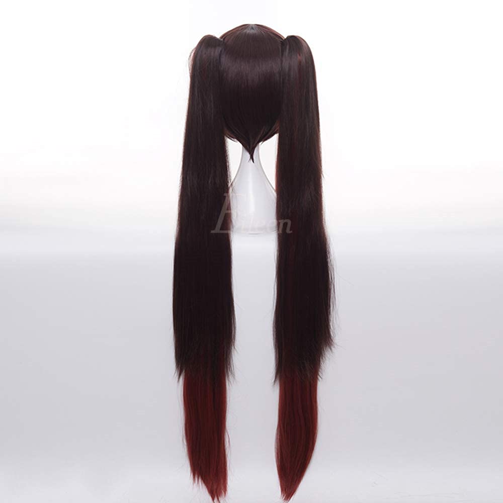 Genshin Impact Eileen Kurumi Cosplay Wig Costume with Net