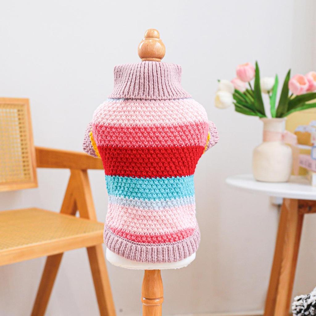Cozy Autumn/Winter Floral Sweater for Pets