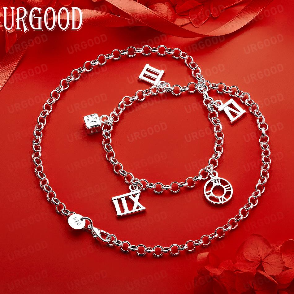 925 Sterling Silver Fashion Element Pendant Necklace - Banquet Gift Jewelry 48CM