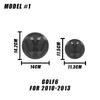 2pcs Front and Rear Emblem For VW Volkswagen Golf 6/Golf 7/Golf 7.5/Golf 8 TEGF6 Modified Black Label Flat Mirror Logo Cover Accessory