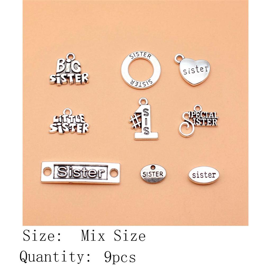 New Year's Day Aesthetic Jewelry Charms Study Sports Mixed Set Charms Pendant Women's Bag Bracelet Pendant