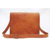 Mens Genuine Vintage Brown Leather Messenger Bag Shoulder Laptop Briefcase
