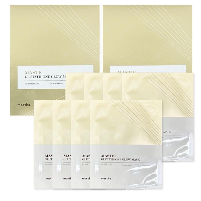 Mastina Mastic Glutathione Glow Mask 8 Sheets (2 Boxes) (39919878) Glow Mask 8 sheets (2 boxes)