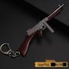 PUBG Peace Elite Chicken Dinner Anime Keychain Alloy Model Gun Toy Pendant